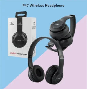 P47 Wireless Bluetooth Headphones – Hi-Fi Stereo Sound, Foldable Design & Long Battery Life